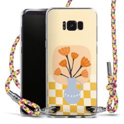 New Carry Case Transparent Stoff colourful/silber