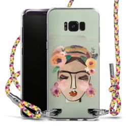 New Carry Case Transparent Stoff colourful/silber