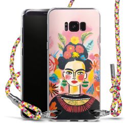 New Carry Case Transparent Stoff colourful/silber