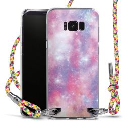 New Carry Case Transparent Stoff colourful/silber