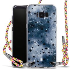 New Carry Case Transparent Stoff colourful/silber