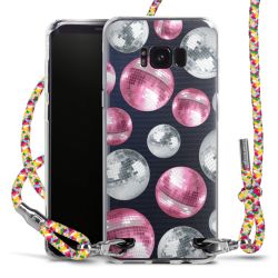 New Carry Case Transparent Stoff colourful/silber