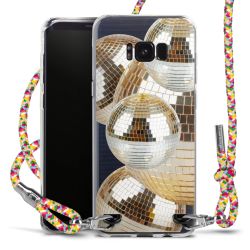 New Carry Case Transparent Stoff colourful/silber