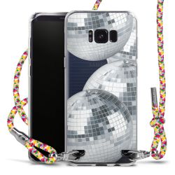 New Carry Case Transparent Stoff colourful/silber