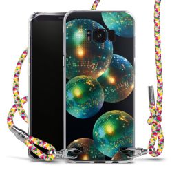 New Carry Case Transparent Stoff colourful/silber