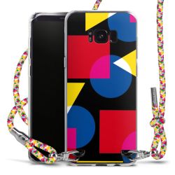 New Carry Case Transparent Stoff colourful/silber