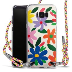 New Carry Case Transparent Stoff colourful/silber