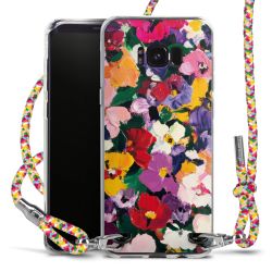 New Carry Case Transparent Stoff colourful/silber