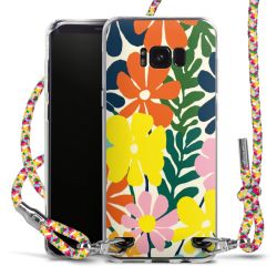 New Carry Case Transparent Stoff colourful/silber