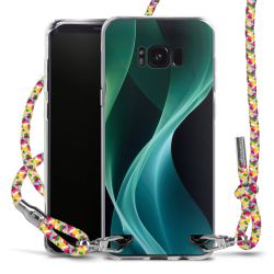 New Carry Case Transparent Stoff colourful/silber