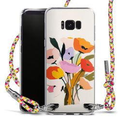 New Carry Case Transparent Stoff colourful/silber