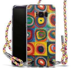 New Carry Case Transparent Stoff colourful/silber