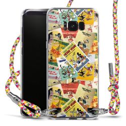 New Carry Case Transparent Stoff colourful/silber