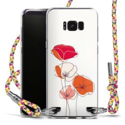 New Carry Case Transparent Stoff colourful/silber