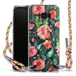 New Carry Case Transparent Stoff colourful/silber