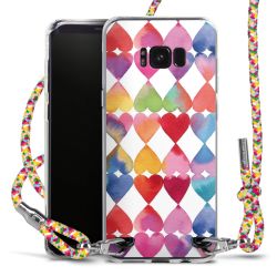 New Carry Case Transparent Stoff colourful/silber