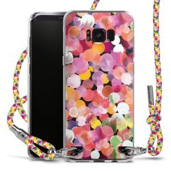 New Carry Case Transparent Stoff colourful/silber