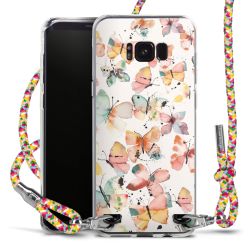 New Carry Case Transparent Stoff colourful/silber