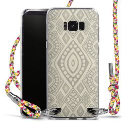 New Carry Case Transparent Stoff colourful/silber