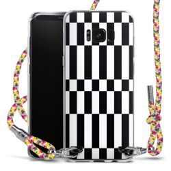 New Carry Case Transparent Stoff colourful/silber