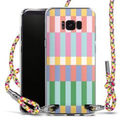 New Carry Case Transparent Stoff colourful/silber