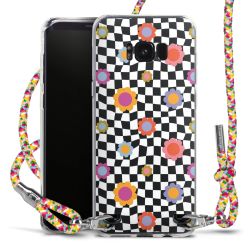 New Carry Case Transparent Stoff colourful/silber