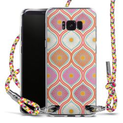 New Carry Case Transparent Stoff colourful/silber