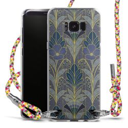 New Carry Case Transparent Stoff colourful/silber