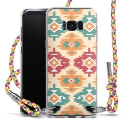 New Carry Case Transparent Stoff colourful/silber