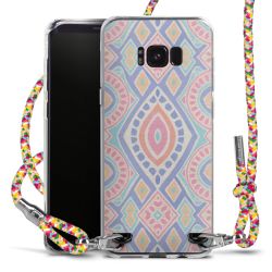 New Carry Case Transparent Stoff colourful/silber