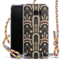 New Carry Case Transparent Stoff colourful/silber