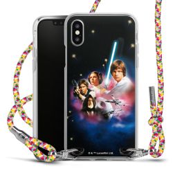 New Carry Case Transparent Stoff colourful/silber