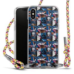 New Carry Case Transparent Stoff colourful/silber