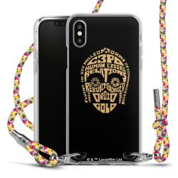 New Carry Case Transparent Stoff colourful/silber