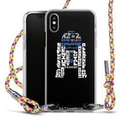 New Carry Case Transparent Stoff colourful/silber