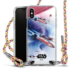 New Carry Case Transparent Stoff colourful/silber