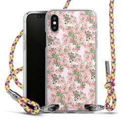 New Carry Case Transparent Stoff colourful/silber