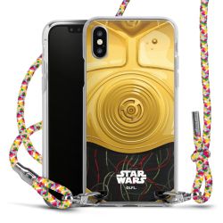 New Carry Case Transparent Stoff colourful/silber