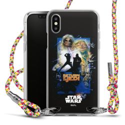 New Carry Case Transparent Stoff colourful/silber