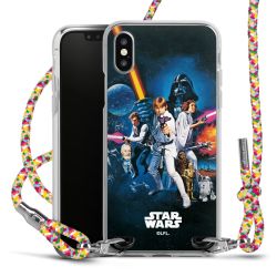 New Carry Case Transparent Stoff colourful/silber