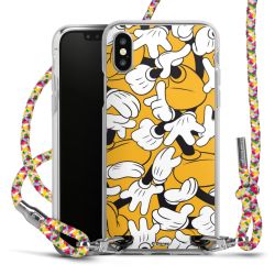 New Carry Case Transparent Stoff colourful/silber