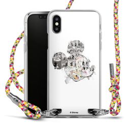 New Carry Case Transparent Stoff colourful/silber