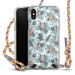 New Carry Case Transparent Stoff colourful/silber