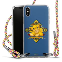 New Carry Case Transparent Stoff colourful/silber