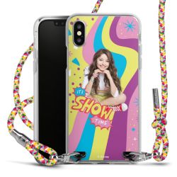 New Carry Case Transparent Stoff colourful/silber