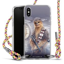 New Carry Case Transparent Stoff colourful/silber