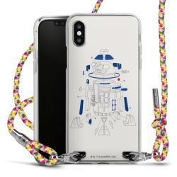 New Carry Case Transparent Stoff colourful/silber