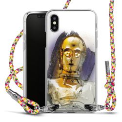 New Carry Case Transparent Stoff colourful/silber