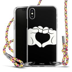 New Carry Case Transparent Stoff colourful/silber