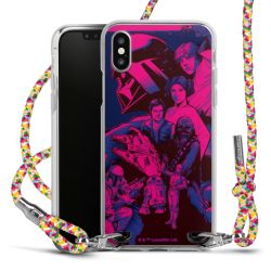 New Carry Case Transparent Stoff colourful/silber